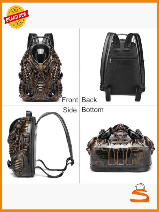 Xenomorph PVC 3D Shaped Purse Alien Backpack Fashion Bag main image 6